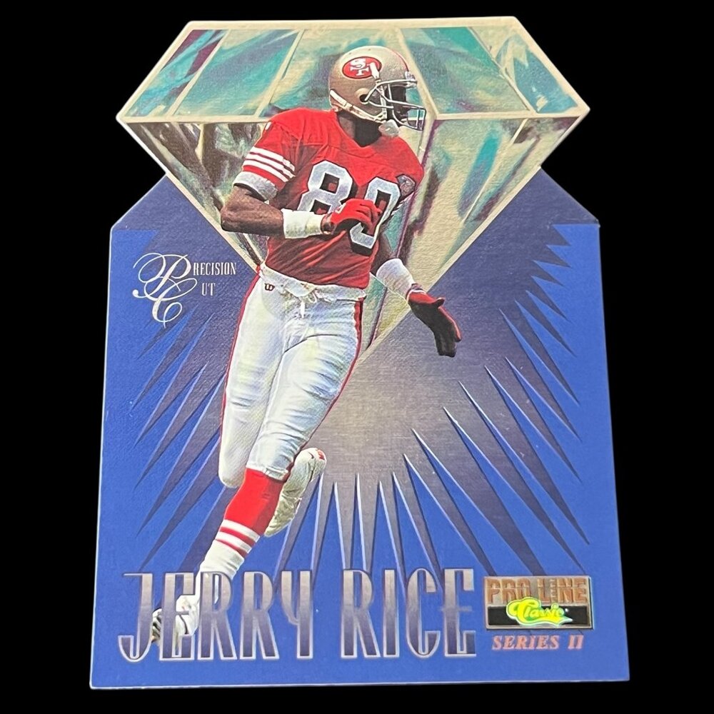 Jerry Rice 1995 Pro Line Classic “Precision Cut” Diamond Die Cut Insert /1250